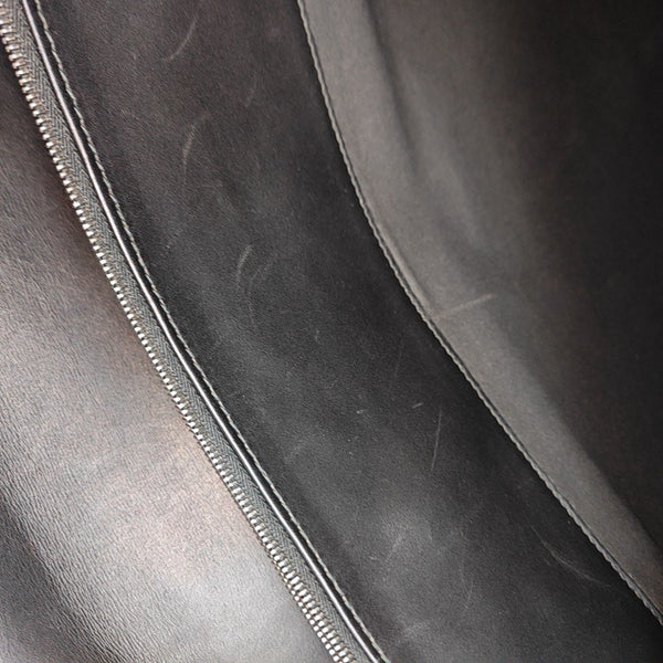 Calfskin Top Handle Bag Black