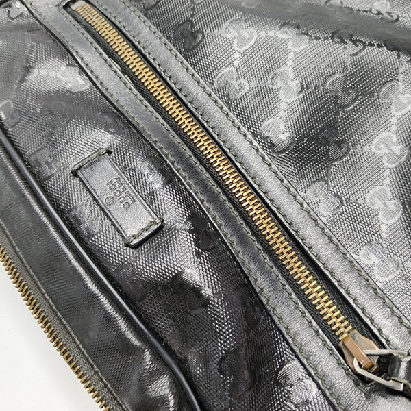GG Imprime Messenger Monogram Coated Canvas Black