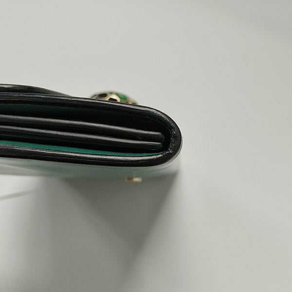 SERPENTI FOREVER Calfskin Green Wallet