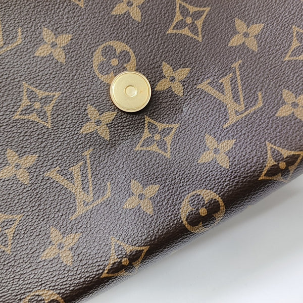 LOCKY BB Monogram Coated Canvas Brown