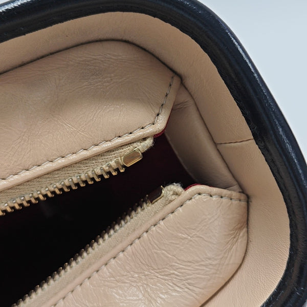 GABRIELLE Medium Quilted Calfskin Beige