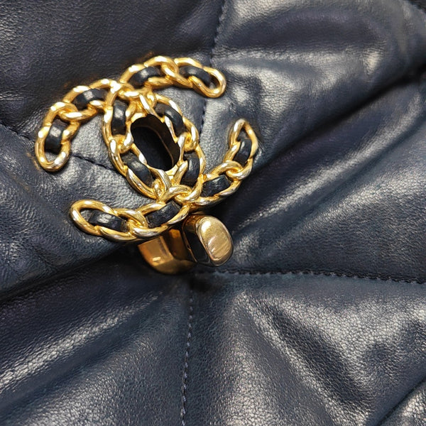 CHANEL 19 Small Quilted Lambskin Blue