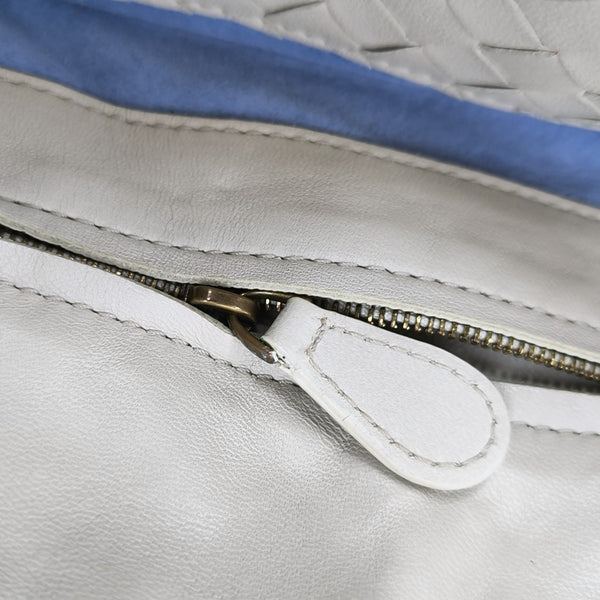 Calfskin Top Handle Bag White