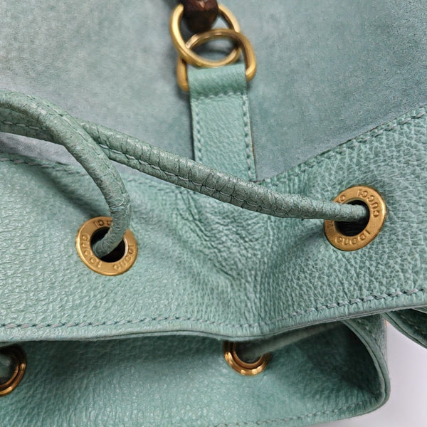 Suede Backpack Green