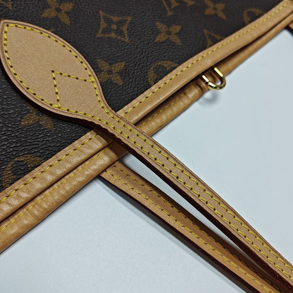 NEVERFULL GM Monogram Coated Canvas Brown