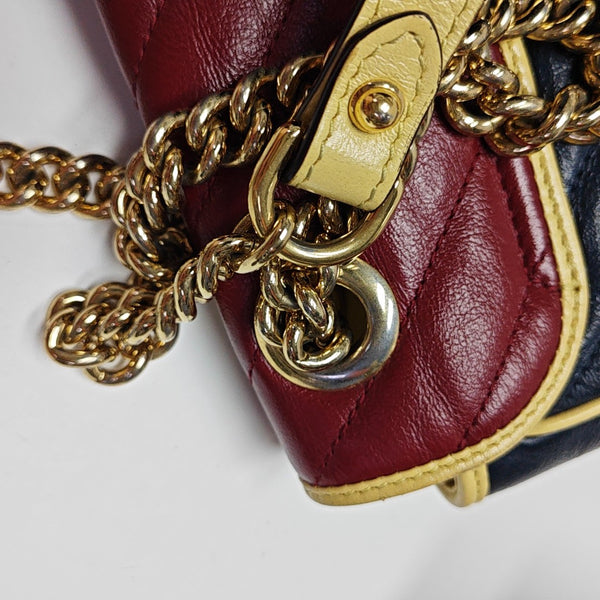 GG Marmont Medium Quilted Calfskin Multicolor