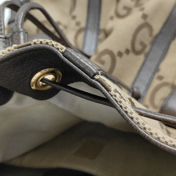 Monogram Canvas Backpack Beige