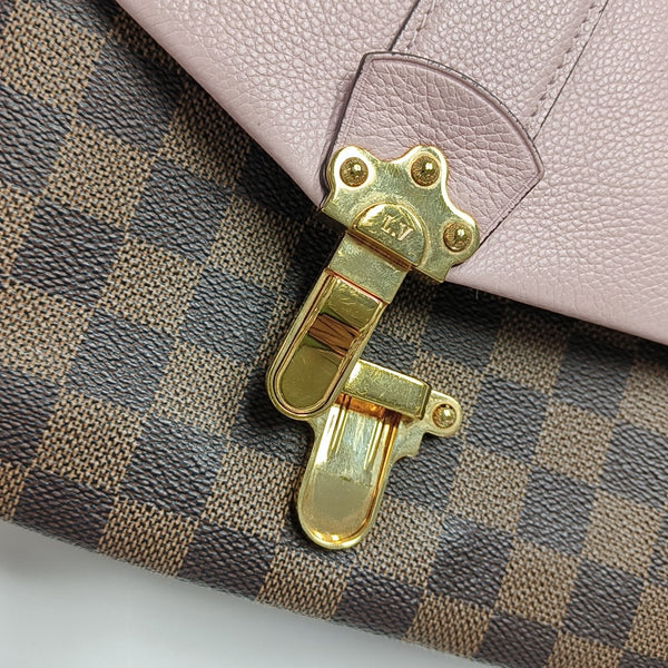CLAPTON PM Damier Coated Canvas Pink