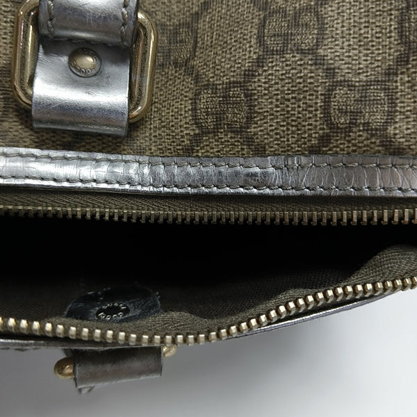 Joy Medium Monogram Coated Canvas Black