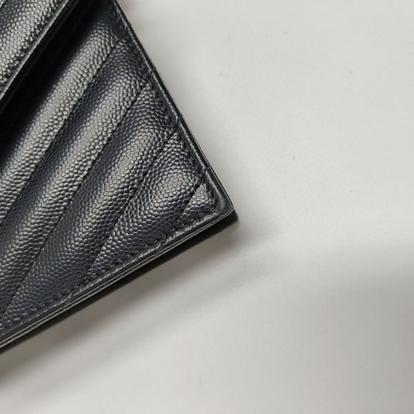 MONOGRAM WOC Chevron Calfskin Black