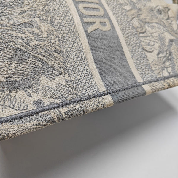 Book Tote Medium Fabric Gray