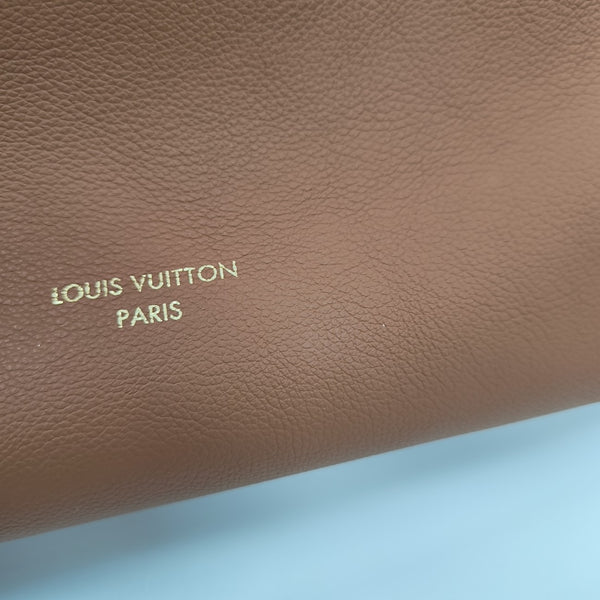 LOW KEY HOBO MM Monogram Calfskin Brown