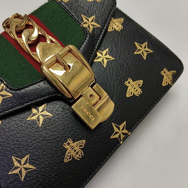 Sylvie Mini Calfskin Black