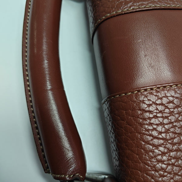Calfskin Shoulder Bag Brown