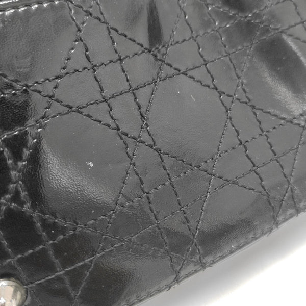 Dior Soft Cannage Patent Leather Black