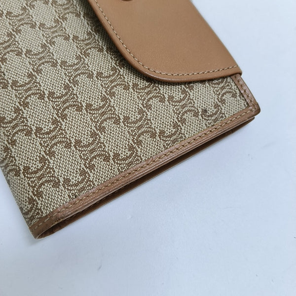 Coated Canvas Wallet Brown