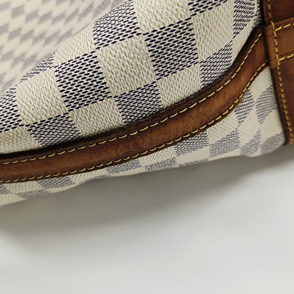 NOÉ GM Damier Azur Coated Canvas White