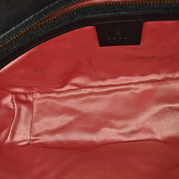 GG Marmont Medium Quilted Velvet Black