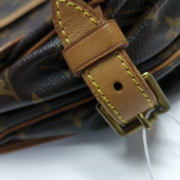 SAUMUR 30 Monogram Coated Canvas Brown