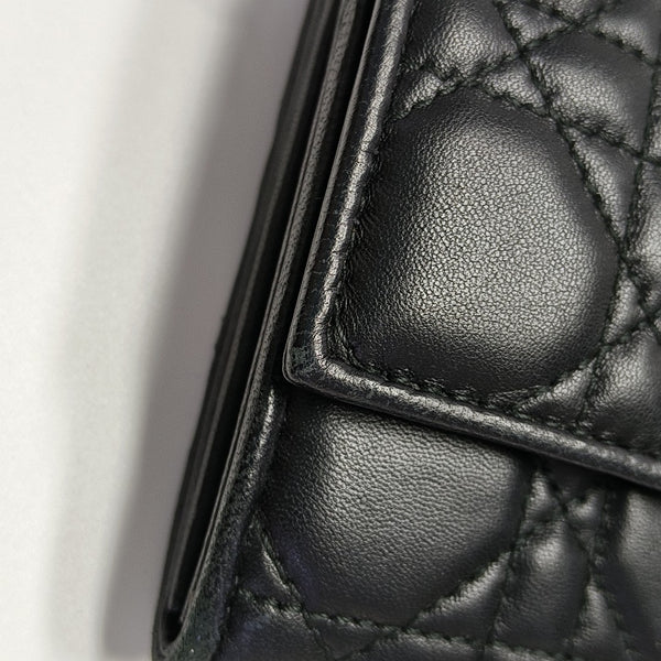 Lady Dior Small Cannage Lambskin Black
