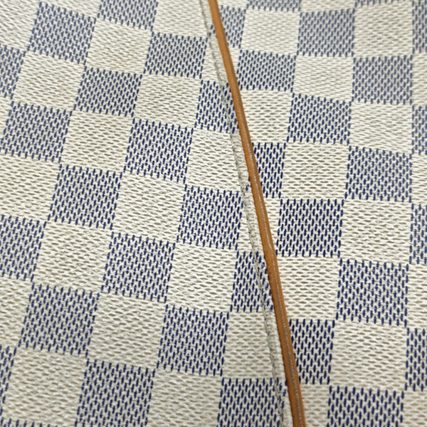 GALLIERA PM Damier Azur Coated Canvas White