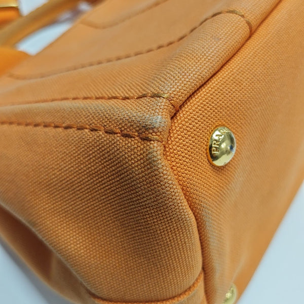 Denim Quilted Canvas Orange