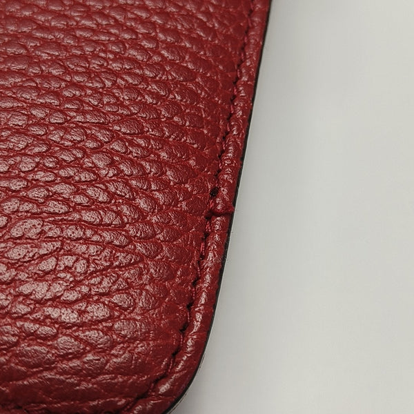 Interlocking G Small Calfskin Red