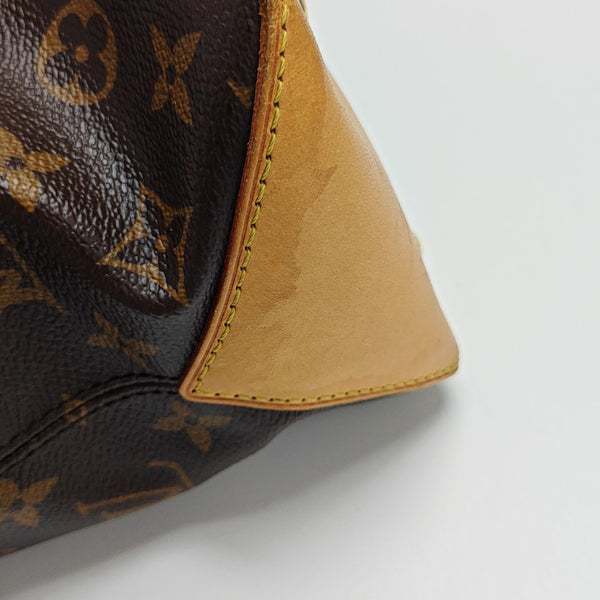 WILSHIRE MM Monogram Coated Canvas Brown