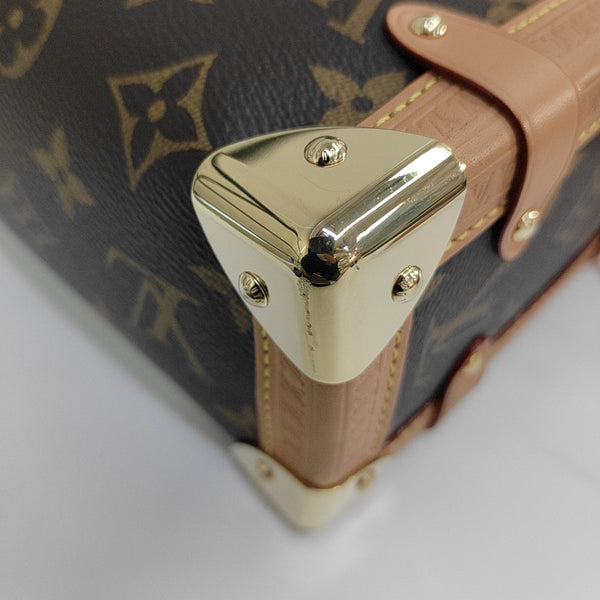 SIDE TRUNK MM Monogram Coated Canvas Brown