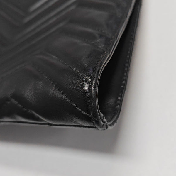 GG Marmont Large Quilted Leather Black