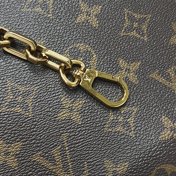 DAUPHINE MM Monogram Coated Canvas Brown