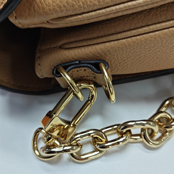 MÉTIS EAST WEST Monogram Calfskin Brown