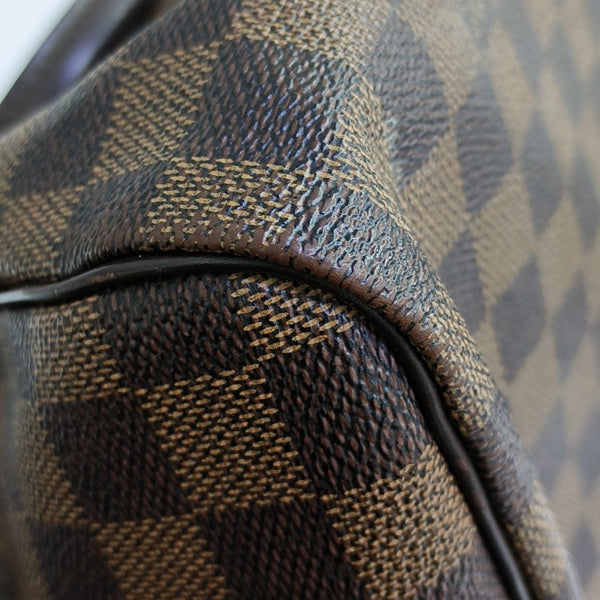 SPEEDY 30 Damier Ebene Coated Canvas Brown