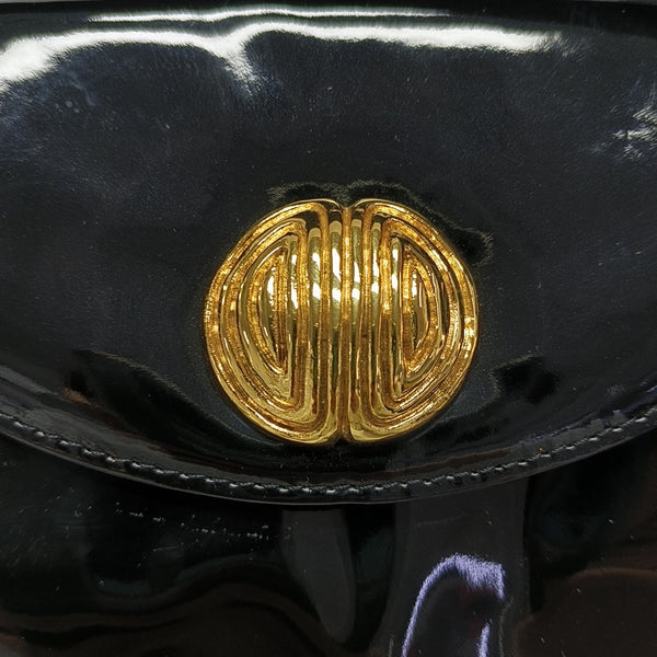 Leather Top Handle Bag Black