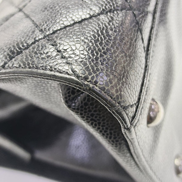 Quilted Calfskin Tote Bag Black