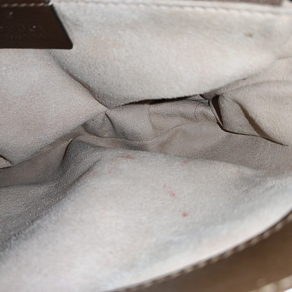 Horsebit 1955 Medium Monogram Coated Canvas Beige