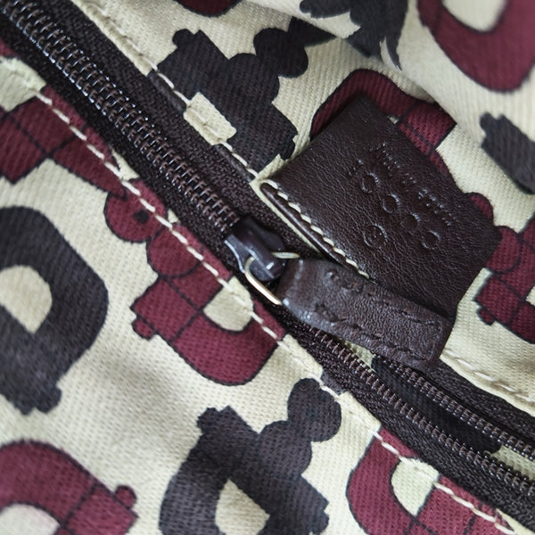 Abbey Monogram Calfskin Brown