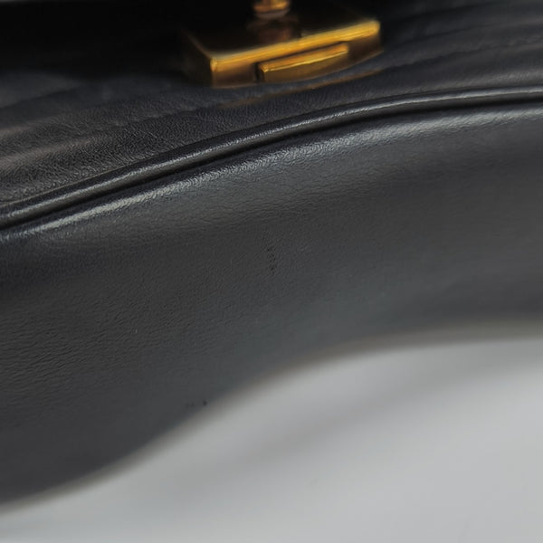 NEW WAVE PM Quilted Calfskin Black