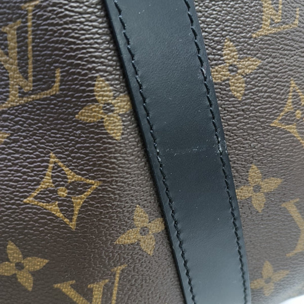 KEEPALL 45 Damier Ebene Coated Canvas Brown