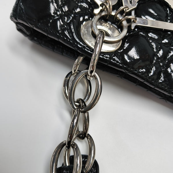 Dior Soft Cannage Patent Leather Black