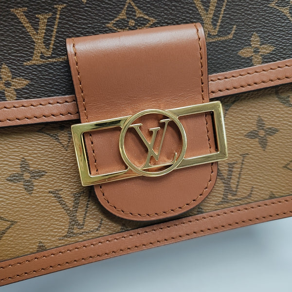 DAUPHINE Mini Monogram Coated Canvas Brown