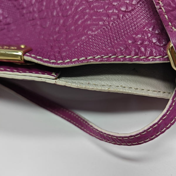Calfskin Tote Bag Purple