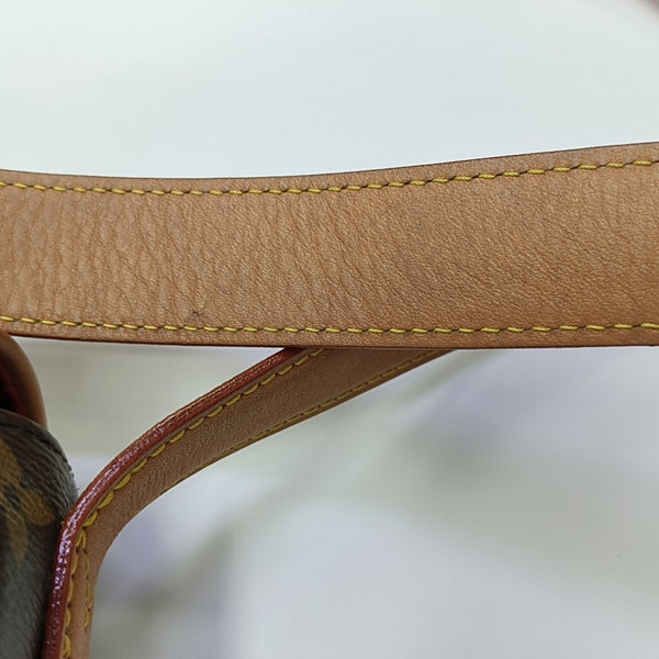 TAMBOURINE Monogram Coated Canvas Brown