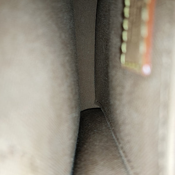SAC PLAT Mini Monogram Coated Canvas Brown