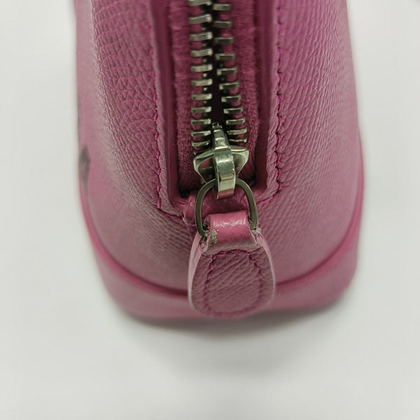 Top Handle Calfskin Red