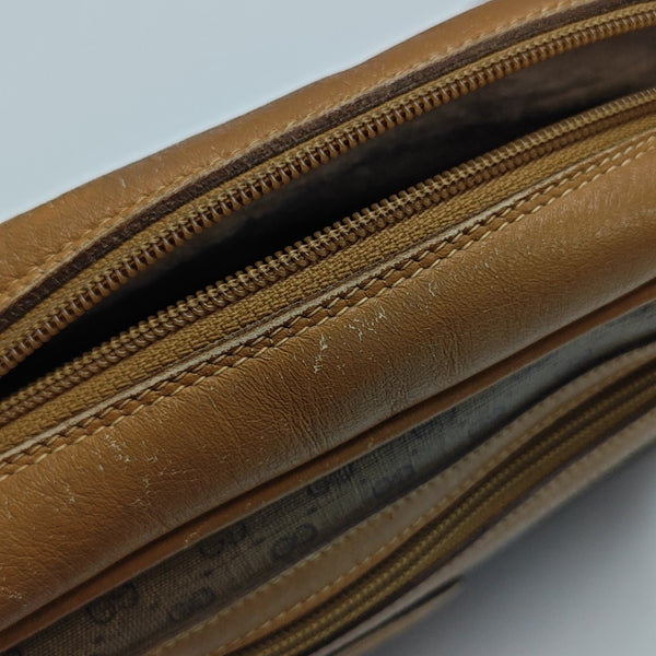 Monogram Coated Canvas Shoulder Bag Brown