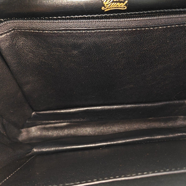 Leather Shoulder Bag Black