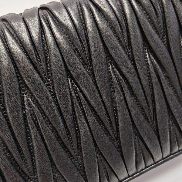 Quilted Lambskin Crossbody Bag Black