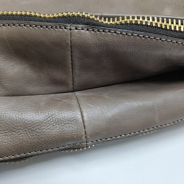 Calfskin Shoulder Bag Brown