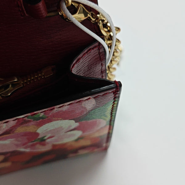 Interlocking G Small Calfskin Red